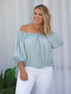 Maya OTS Top - Chambray *