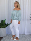 Maya OTS Top - Chambray *