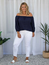 Sara OTS Top - Navy *