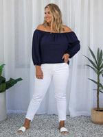 Sara OTS Top - Navy *