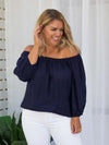 Sara OTS Top - Navy *