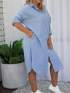 Zoe Shirt Dress - Chambray *