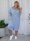 Zoe Shirt Dress - Chambray *