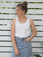 Mimi Rib Tank (Teen) - White *