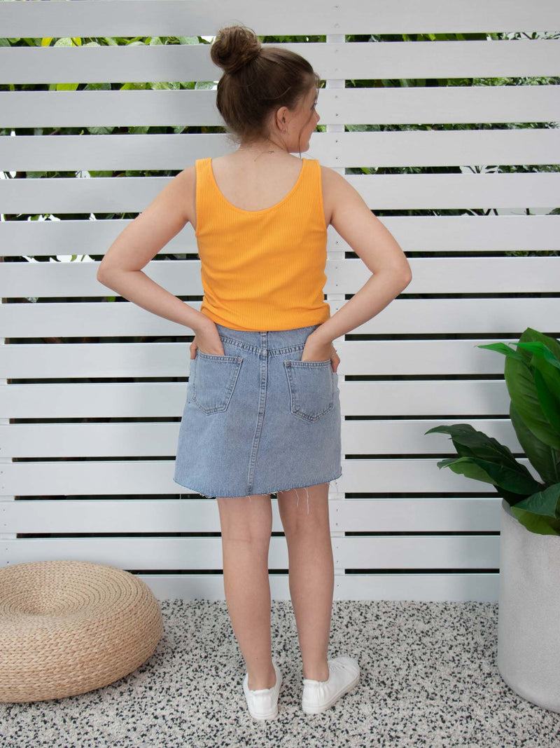 Mimi Rib Tank (Teen) -  Mandarin *