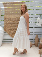 Luna Dress - Natural Gingham *