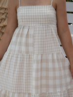 Luna Dress - Natural Gingham *