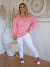 Sara OTS Top - Coral