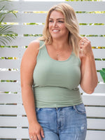 Mimi Rib Tank - Celadon *