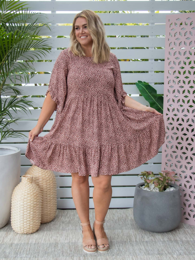 Marlie Dress - Pink Animal *