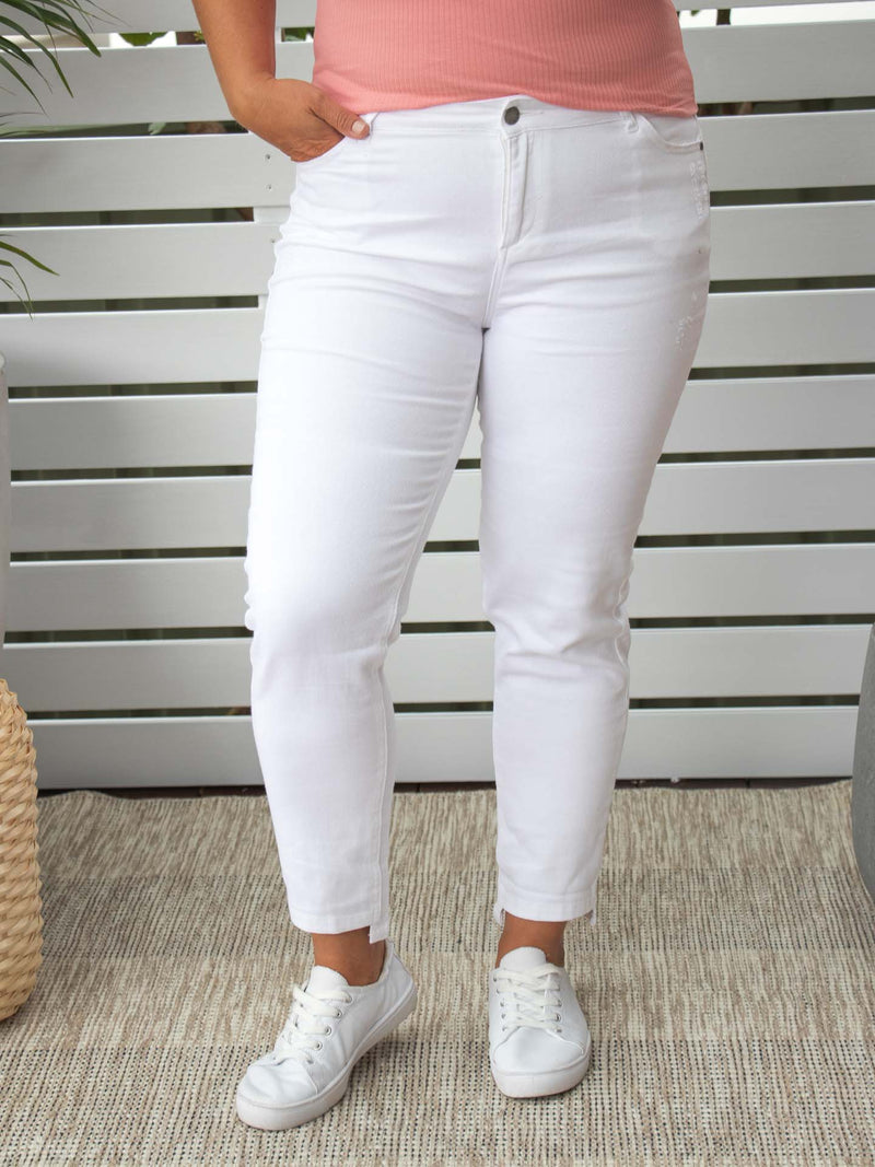 August Jeans - White *