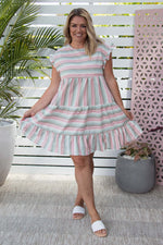 Frankie Dress - Lurex Stripe *