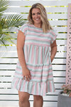 Frankie Dress - Lurex Stripe *